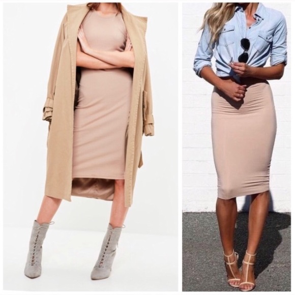 Sand or Black T Shirt Midi Dress Small - Picture 2 of 3